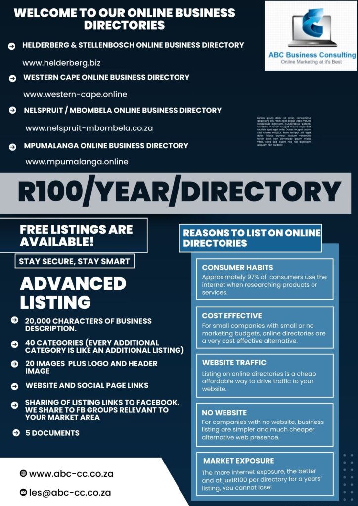 New R100 per Directory Special Offer