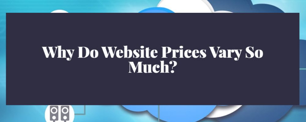 Why Do Website Prices Vary So Much?